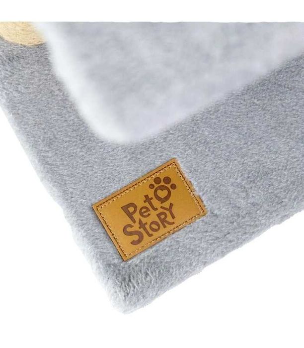 Когтеточка домик висока 125 см сіра • для кота • кігтеточка