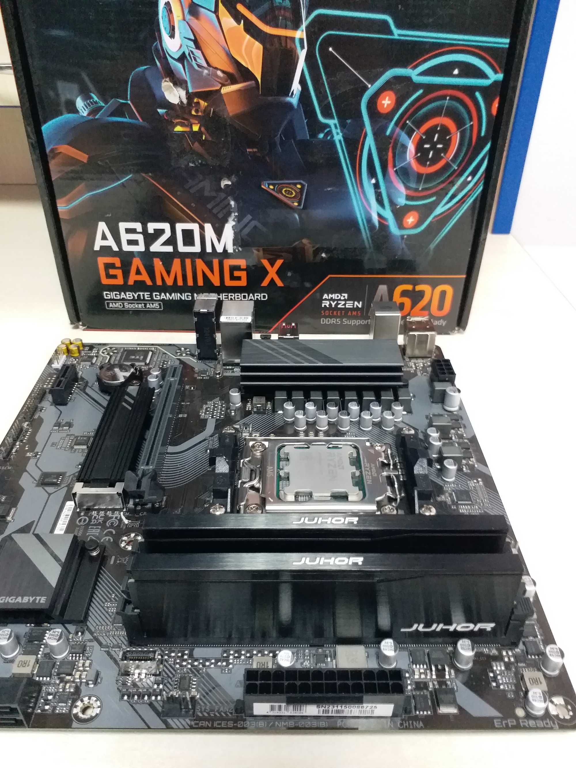Gigabyte A620M Gaming X + Ryzen 5 7500F + DDR5 32 (2х16Gb) 6000MHz