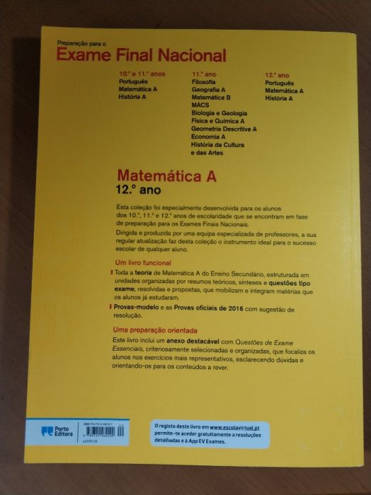 Livro Exames - Matemática A 2017