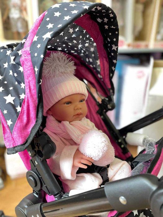 Польская коляска для кукол пупсов Марио Коляска для ляльки пупса Різні