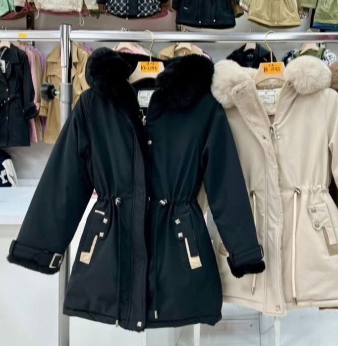 Parka zimowa czarna Rozmiar od 122 do 176 likwidacja sklepu