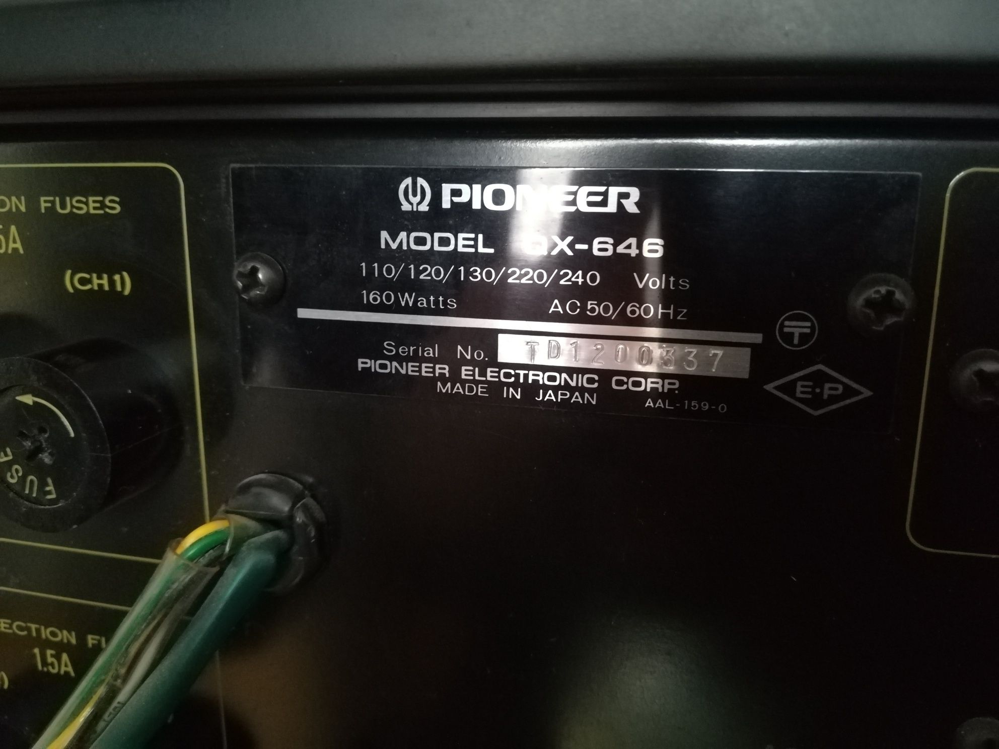 Pioneer qx 646 amplituner stereo quad