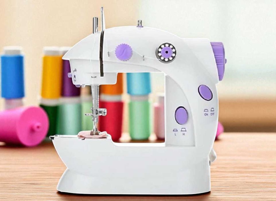 Швейна машинка 4в1 Mini Sewing Machine SM-202A з адаптером та педаллю