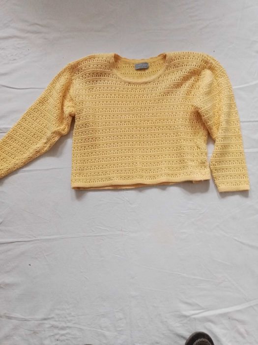 2 свитерка (желтый розовый), Костюм -двойка новый, цвет морской волны