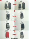 Carcaças de chaves Lamborghini, Maserati e Ferrari