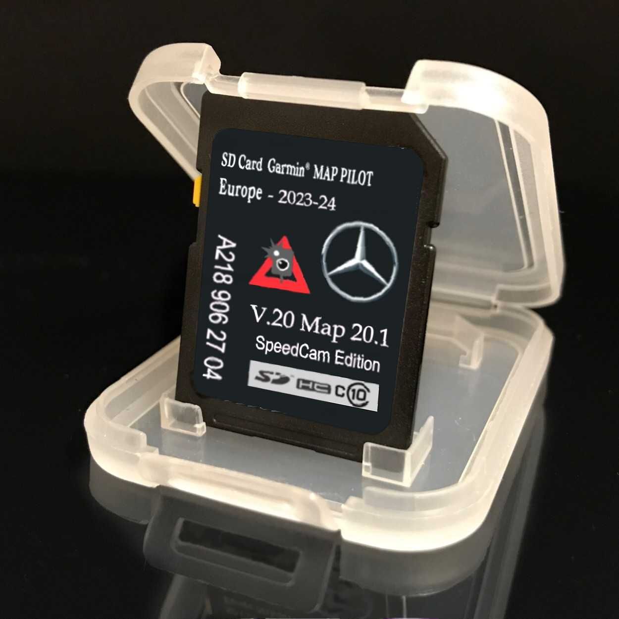 Mercedes  cartao GPS V20 - 2024 Class-A , CLA , GLA  + radares