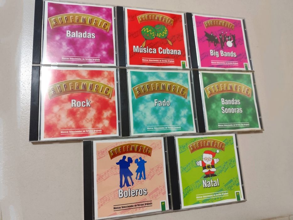 Lote de 8 CDs - Supermusic (Baladas / Rock / Fado)