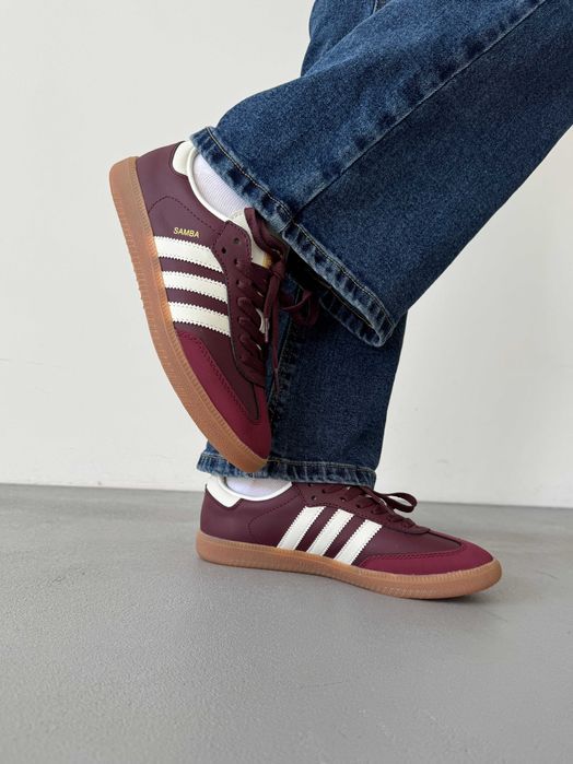 Кросівки Adidas Samba Bordo 36-45 (Оплата при отриманні)
