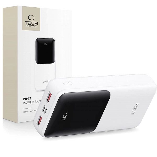 Powerbank Tech-Protect PB02/20000mAh 22.5W - biały