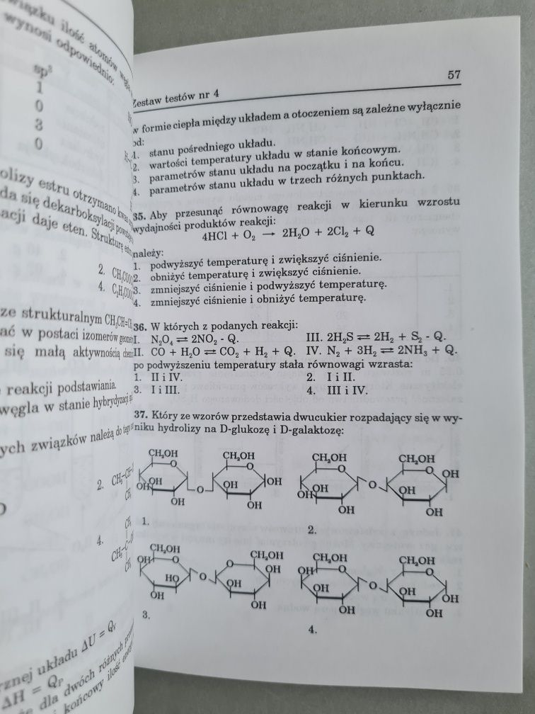 Chemia - testy z rozwiązaniami