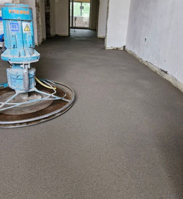 Стяжка підлоги, Напівсуха стяжка