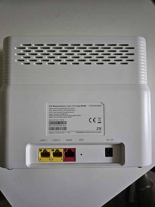 Router ZTE 258 stan bdb