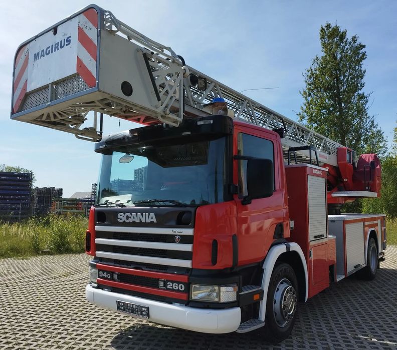 Scania P94  autodrabina CS, pożarniczy 03 r.