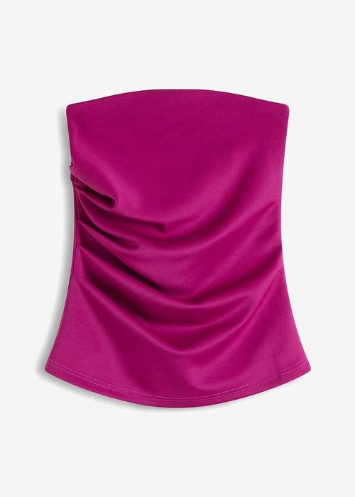 B.P.C bluzka top bandeau marszczony biskupi 44/46.