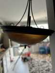 Duza szklana lampa