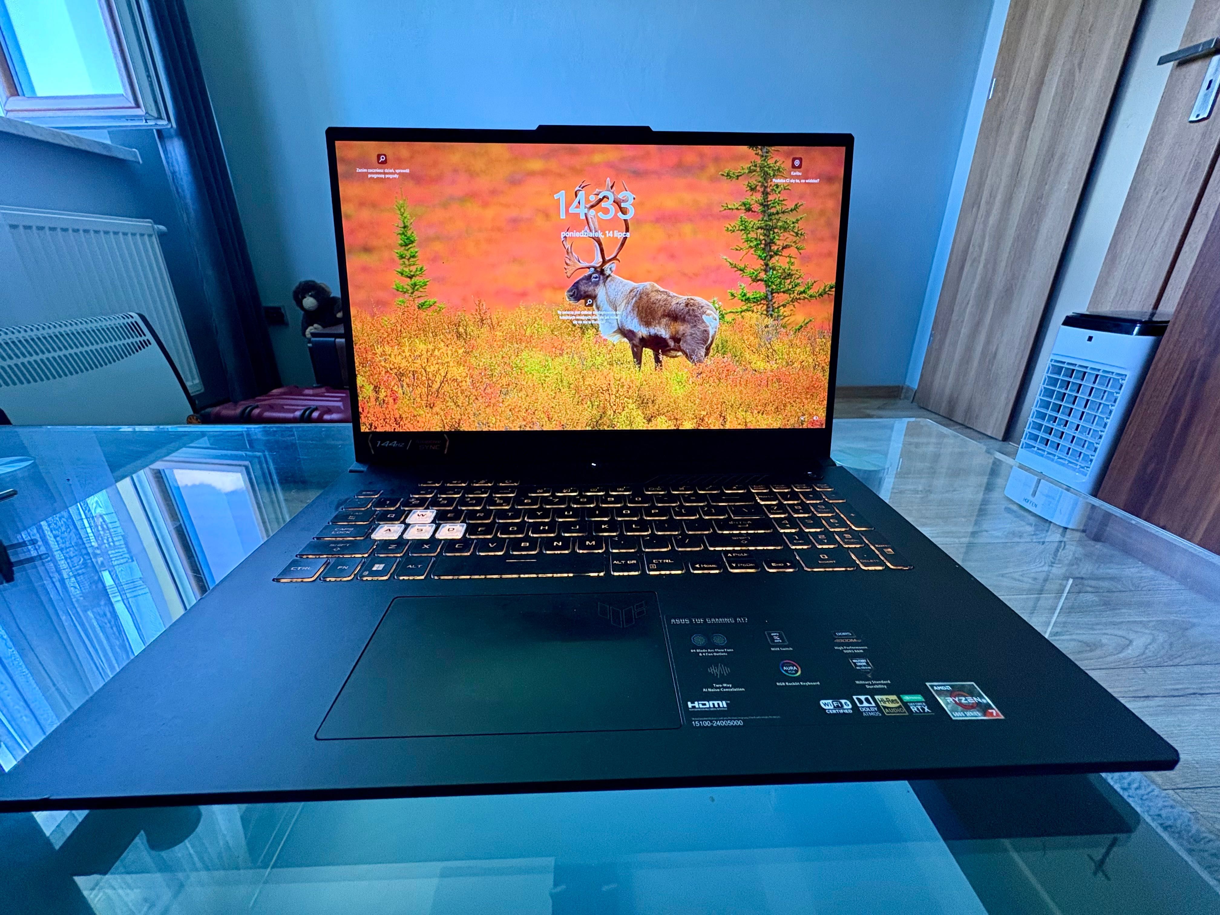 Laptop Asus tuf r7 6800h rtx 3050 16gb ram ddr5