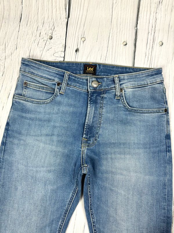 Lee Malone Jeansy Rurki Męskie Spodnie Skinny Fit Logo r. W31 L32