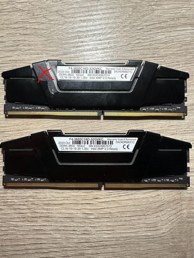 G.SKILL Ripjaws V DDR4 32 GB (2×16 GB) 3600 MHz