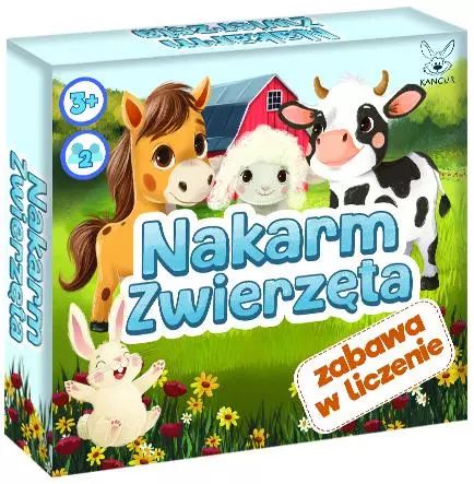 Nakarm zwierzęta. Zabawa w liczenie. Kangur