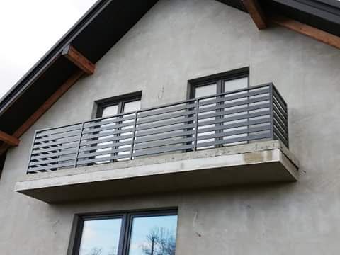 Balustrada panelowa pozioma ocynkowana malowana proszkowo