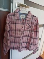 Koszula H&M różowa w kratkę długi rękaw