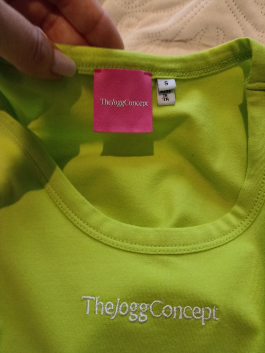 T-shirt/bokserka limonkowa TheJoggConcept roz.S/M