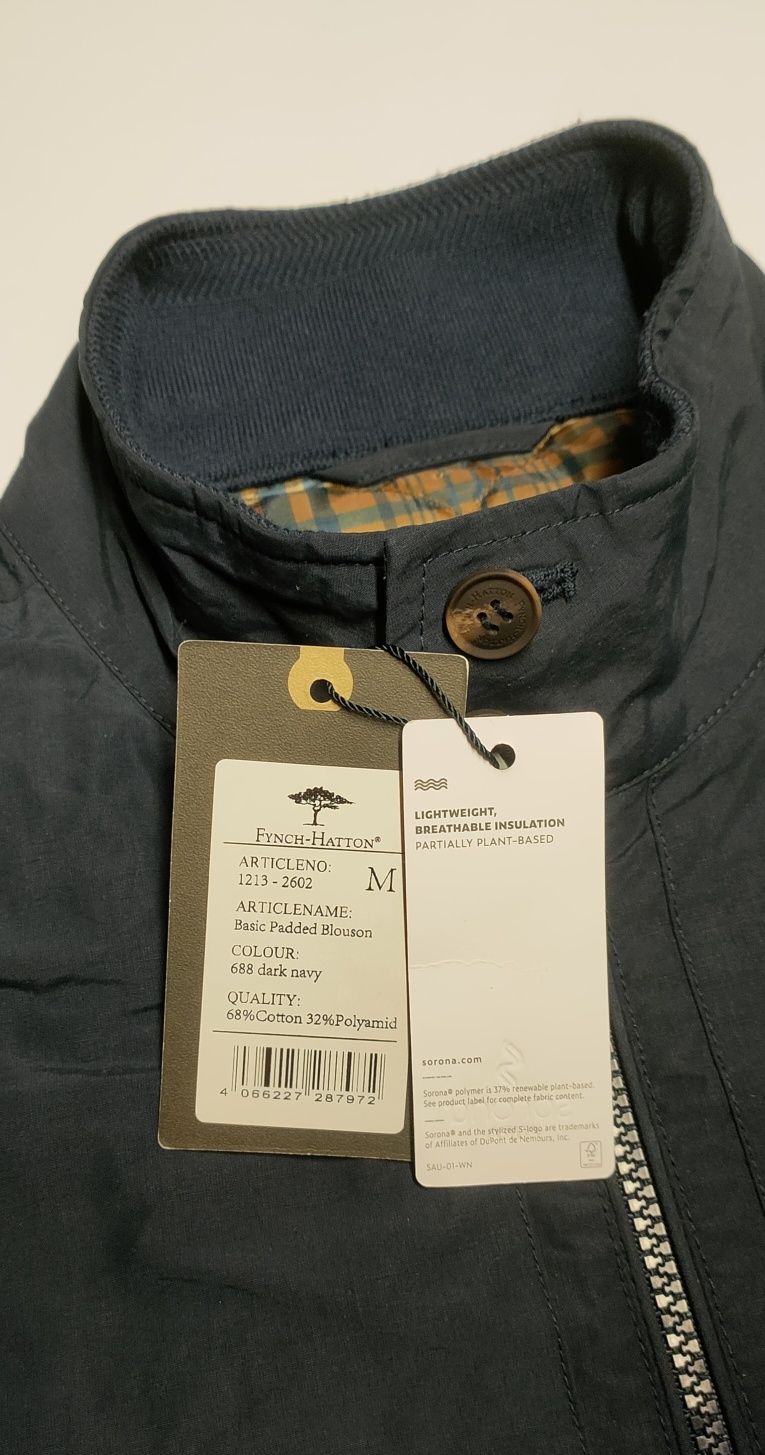 Kurtka Fynch Hatton Basic Padded Blouson bawełniana r. M