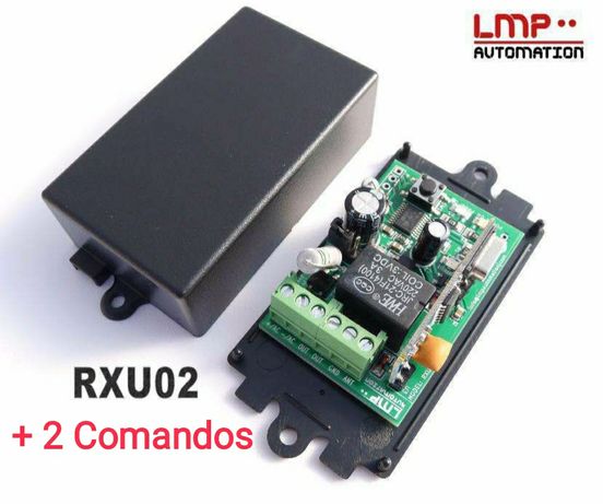 RXU02 Receptor universal automatismo portão + 2 comandos