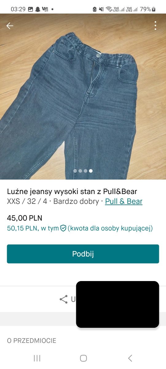 Luźne jeansy wysoki stan z Pull&Bear
Luźne jeansy wysoki stan z Pull&B