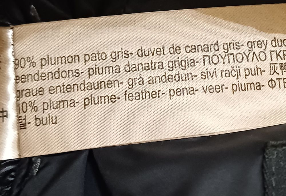 Massimo Dutti kurtka puchowa damska S czarna BDB