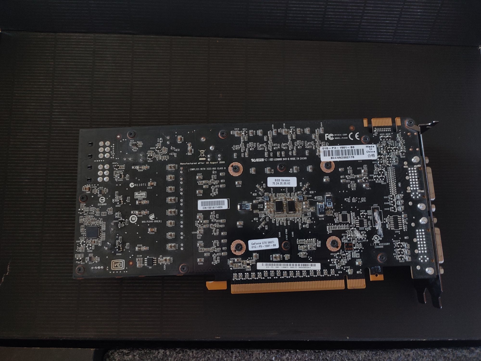Karta graficzna NVIDIA GeForce GTX 560Ti EVGA 1GB