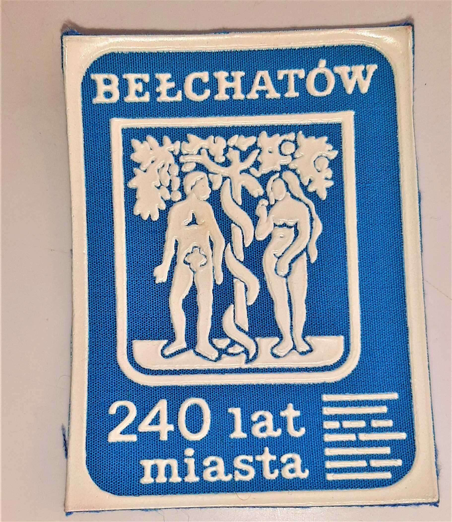 Naszywka Bełchatów herb 240 lat miasta Przyszywka Niebieska