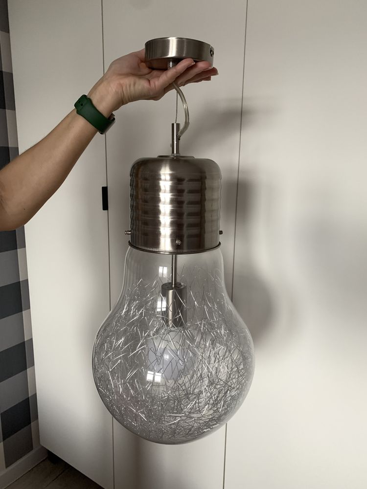 Lampa sufitowa LED z kloszem Żarówka