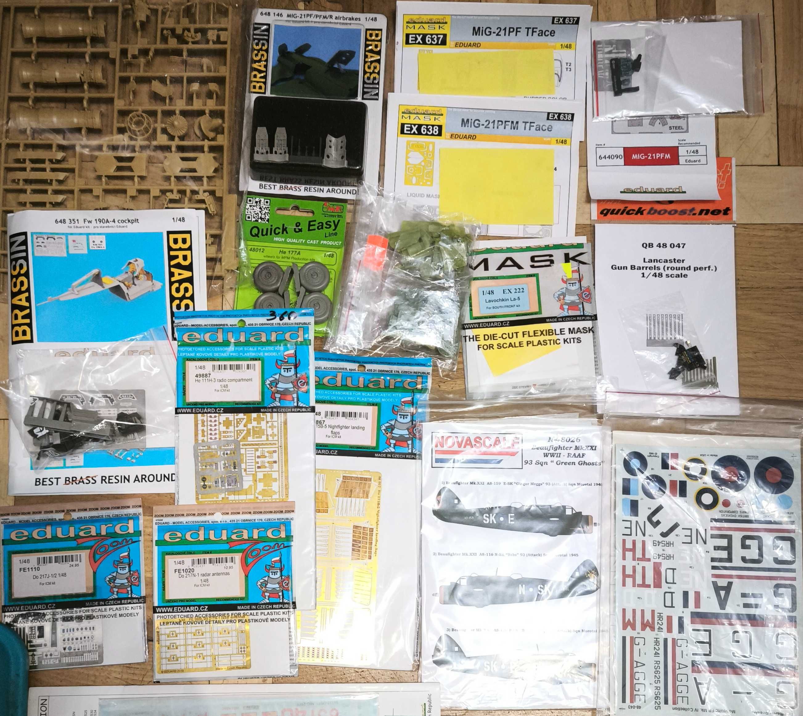 Різні доповнення та декалі до авіації 1/48