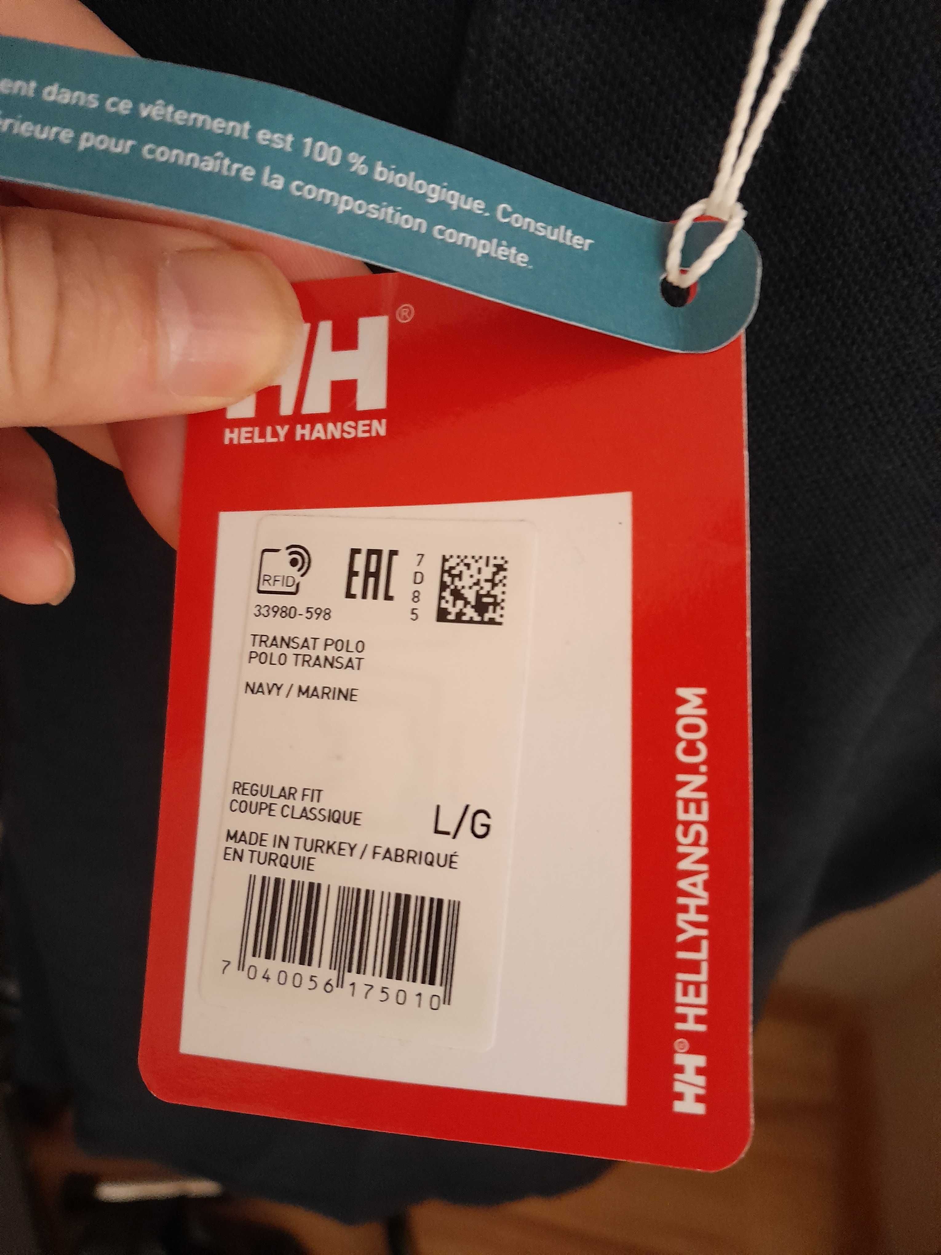 Koszulka polo Helly Hansen L Nowa granatowa