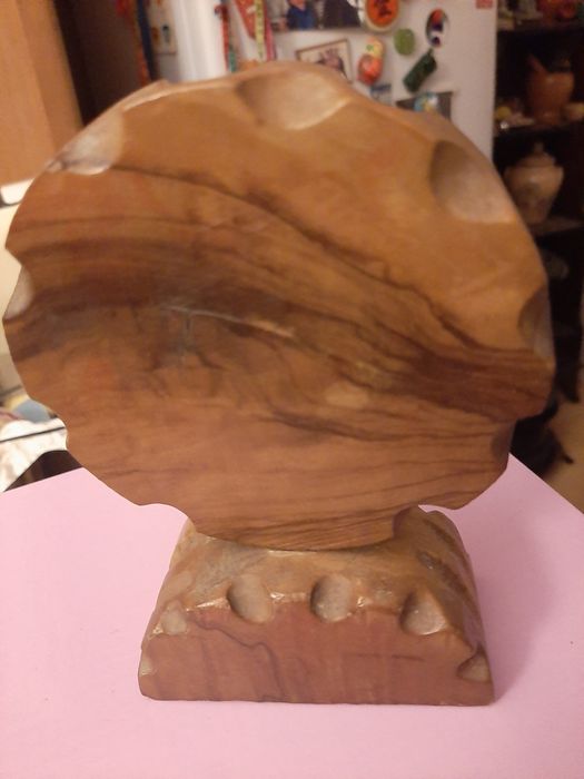 Termómetro/Barómetro de Secretária em Madeira