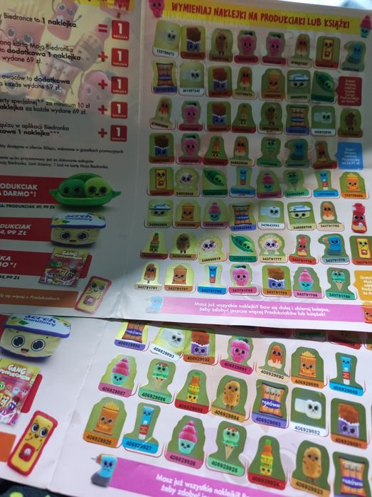 Gang produkciaków dwa albumy z naklejkami po 60 naklejek