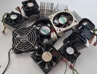 Dissipadores grandes e Coolers, para Processadores vintage