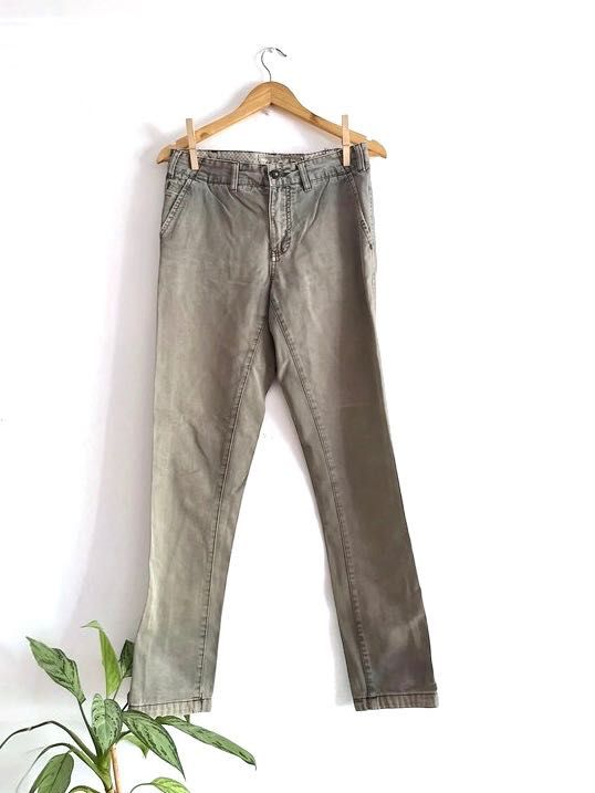 Calças Chino Pull&Bear – Tamanho 38 – Cinzento