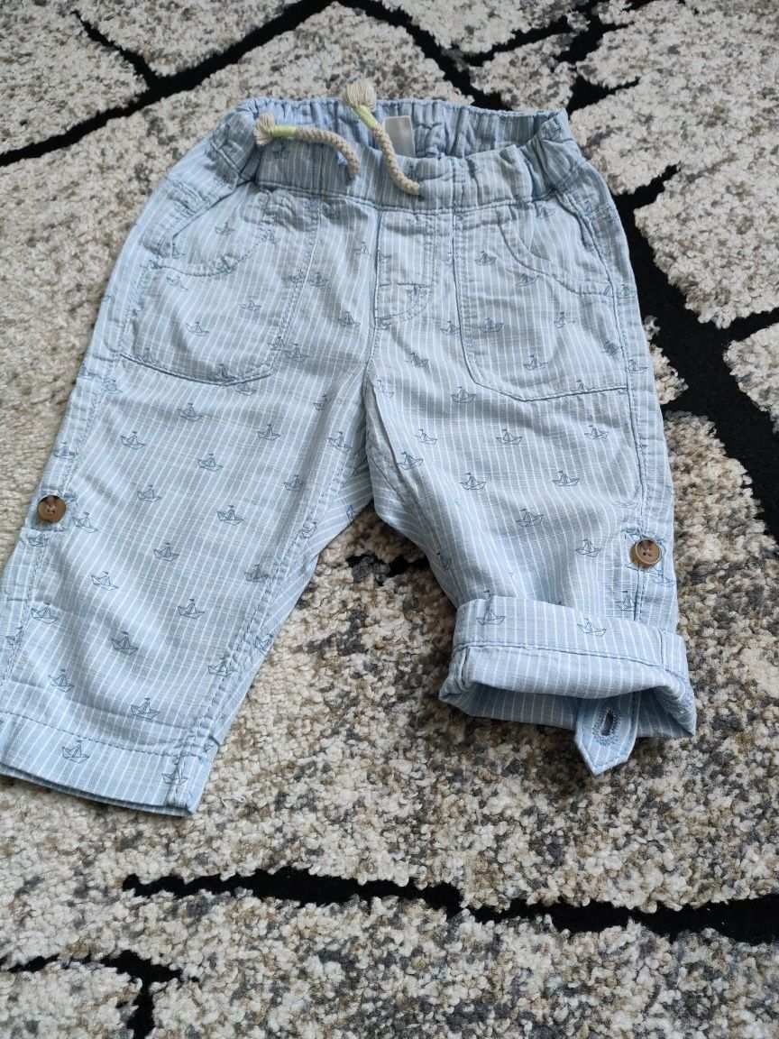 Cienkie spodnie dla maluszka H&M, rozmiar 74