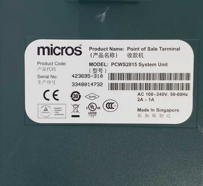 Сенсорний POS-термінал  на Windows Micros  PCWS2015 PoS System