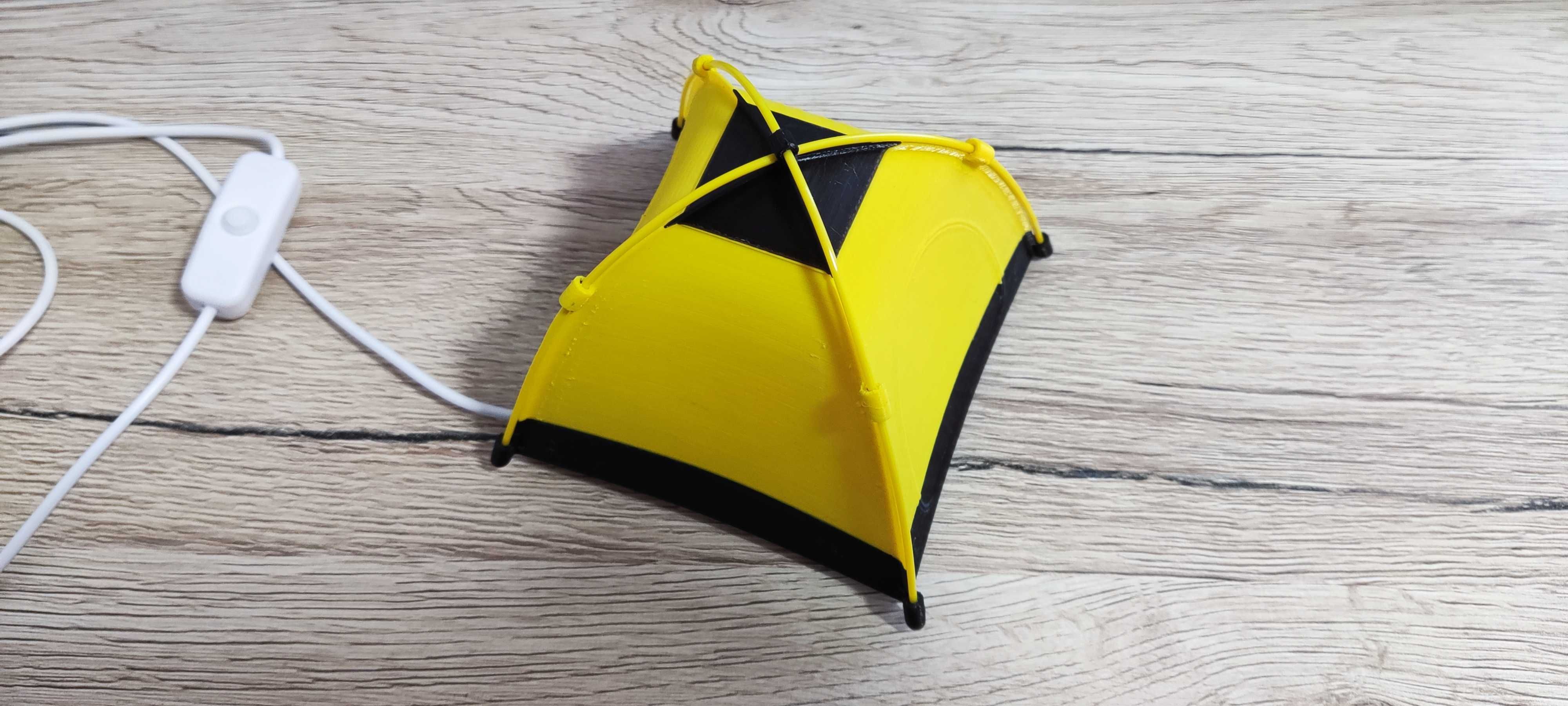 Ekskluzywna lampa namiot, do namiotu lub kamperu