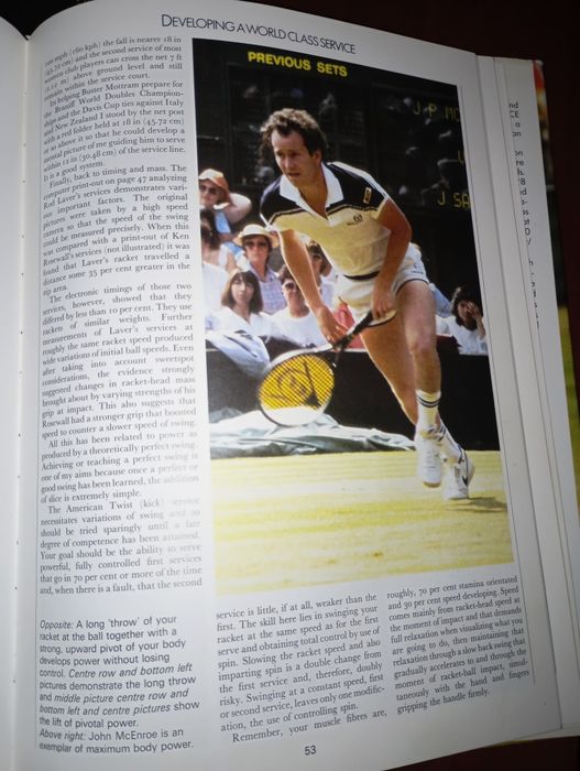 Livro antigo tênis Newnes All Colour Guide Tennis