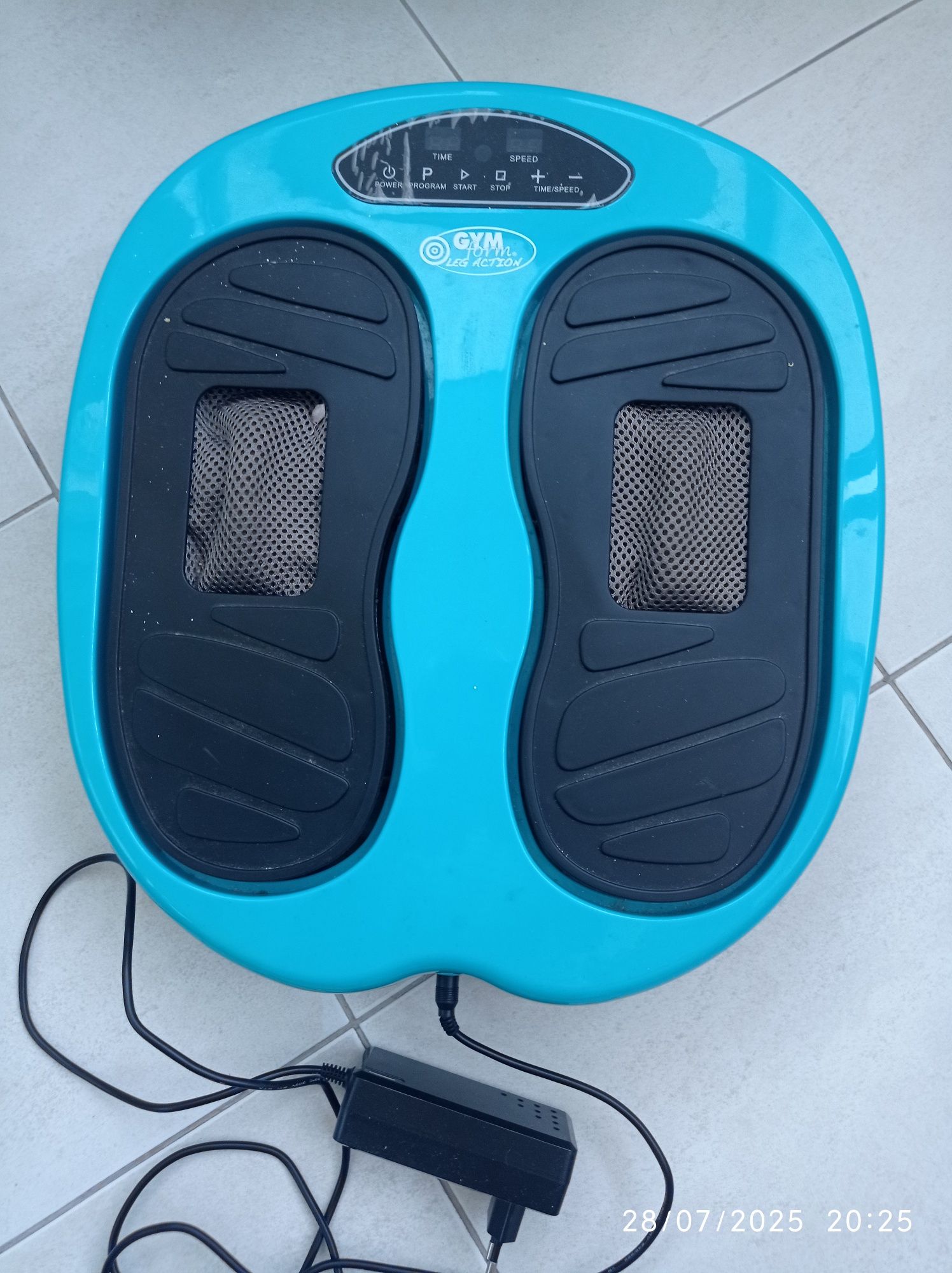 Massajador de pernas e pés.