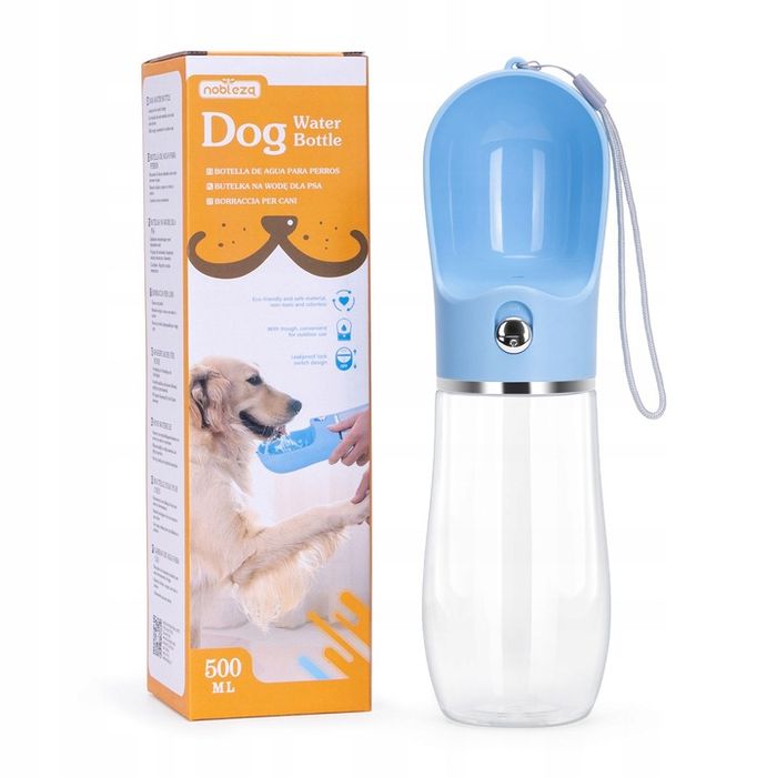 Poidło Dla Psa Bidon Z Miską Na Wodę 500ml