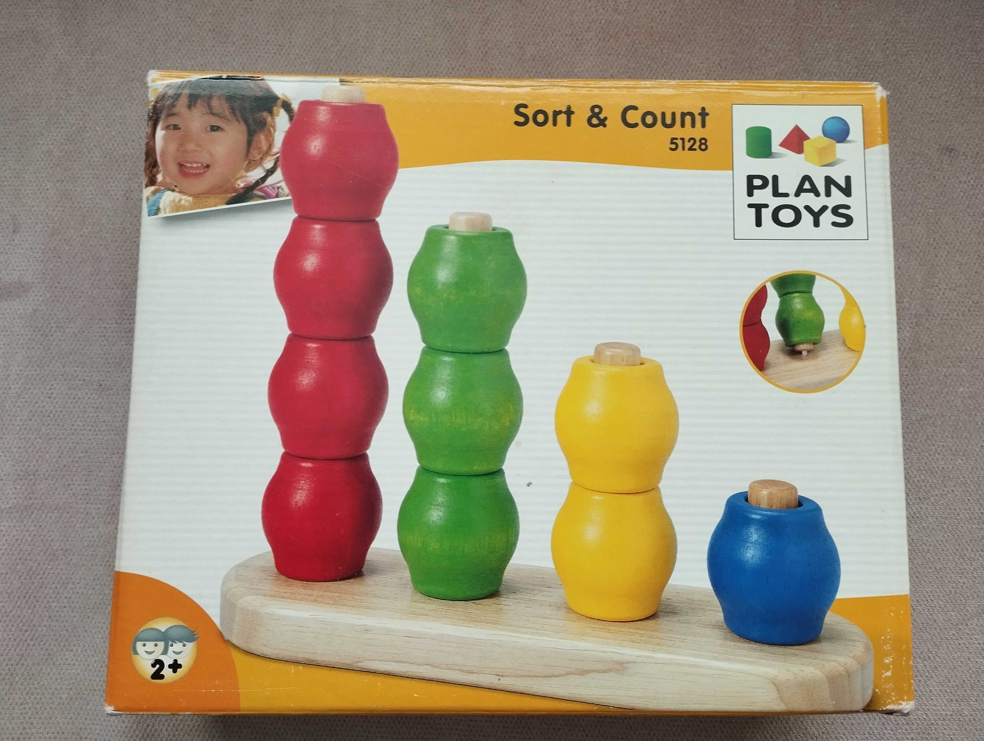 Nakładanka drewniana Sort&Count Plan Toys