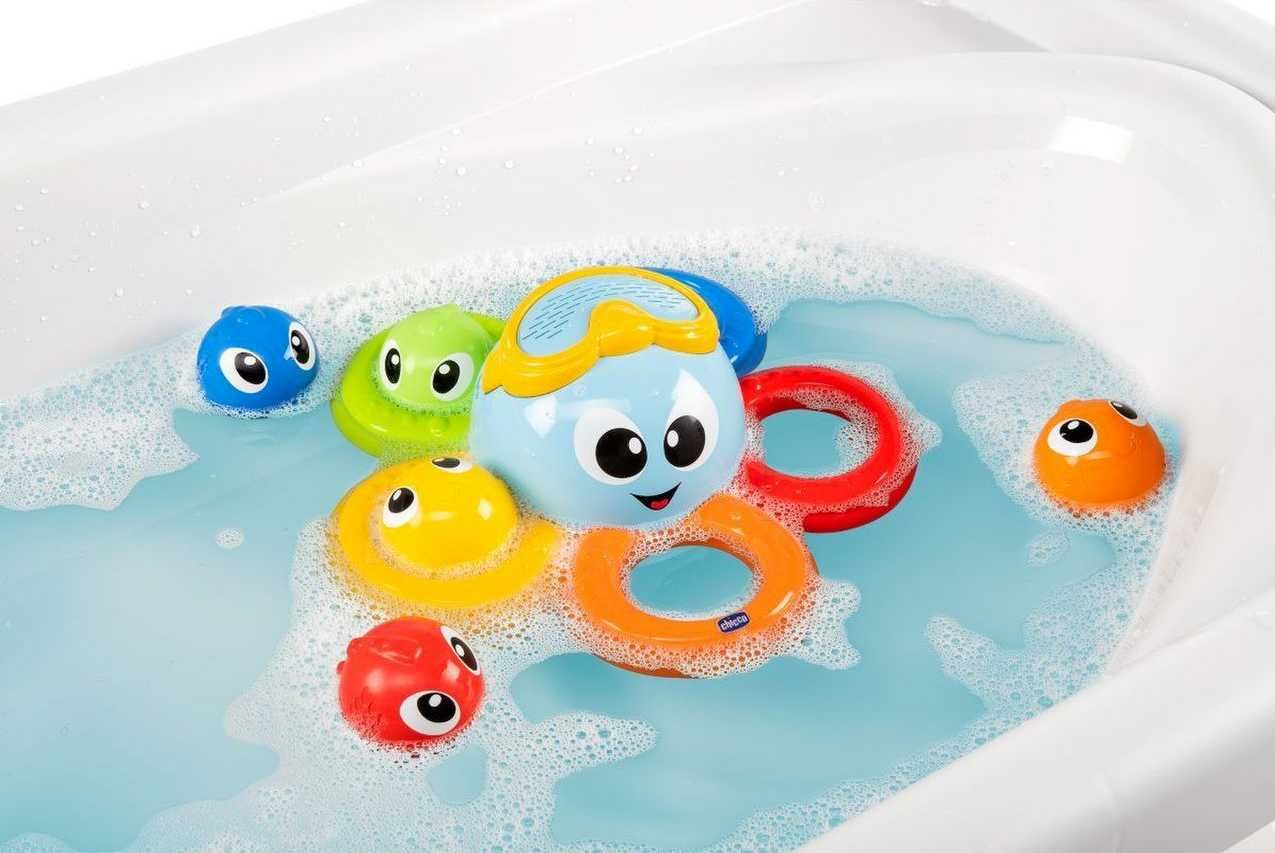Chicco Billy the Octopus Bath Toy - Como Novo