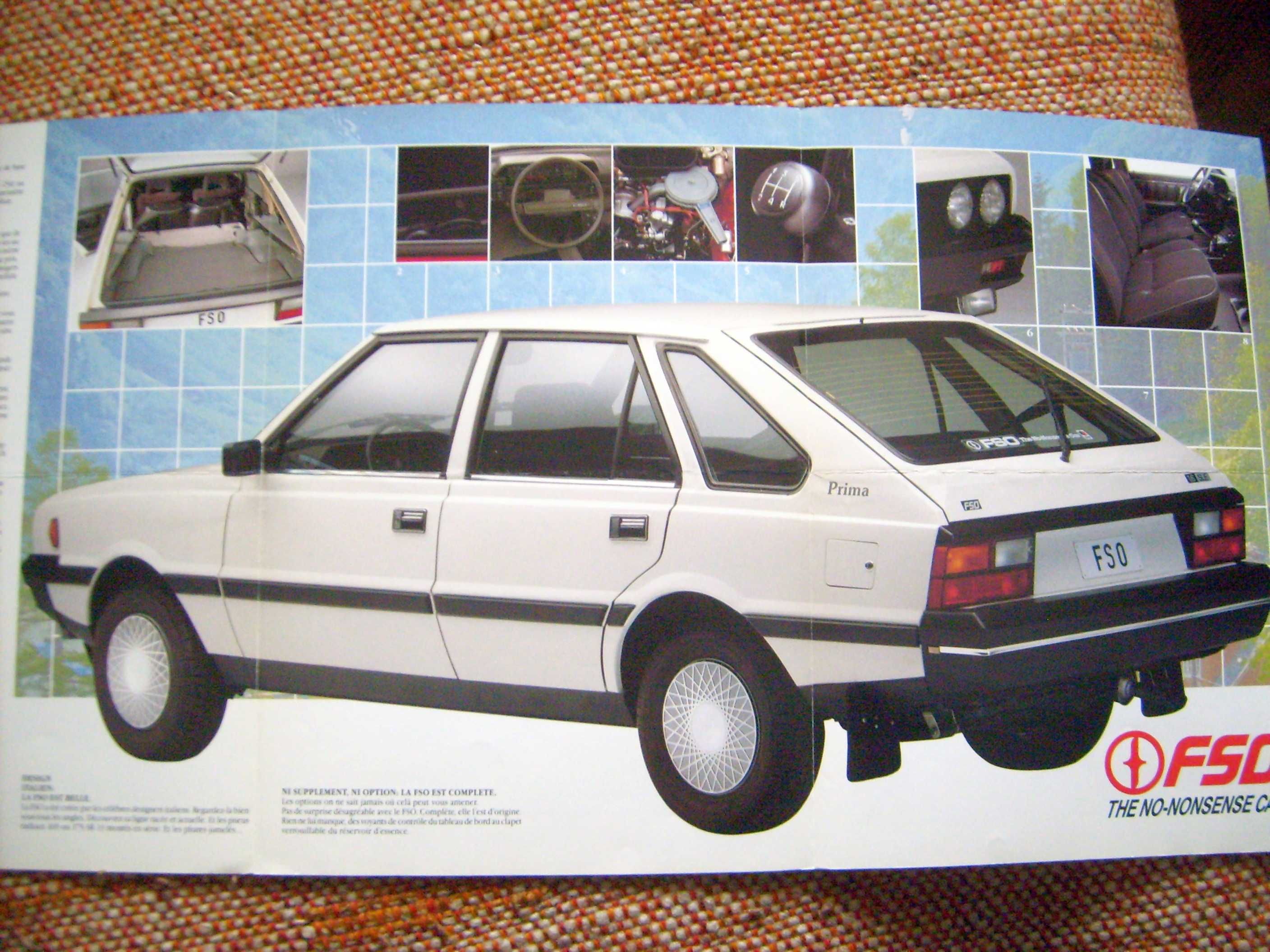 FSO Polonez Prima / Amplia (1.3/1.5/1.6) prospekt Francja, stan BDB-