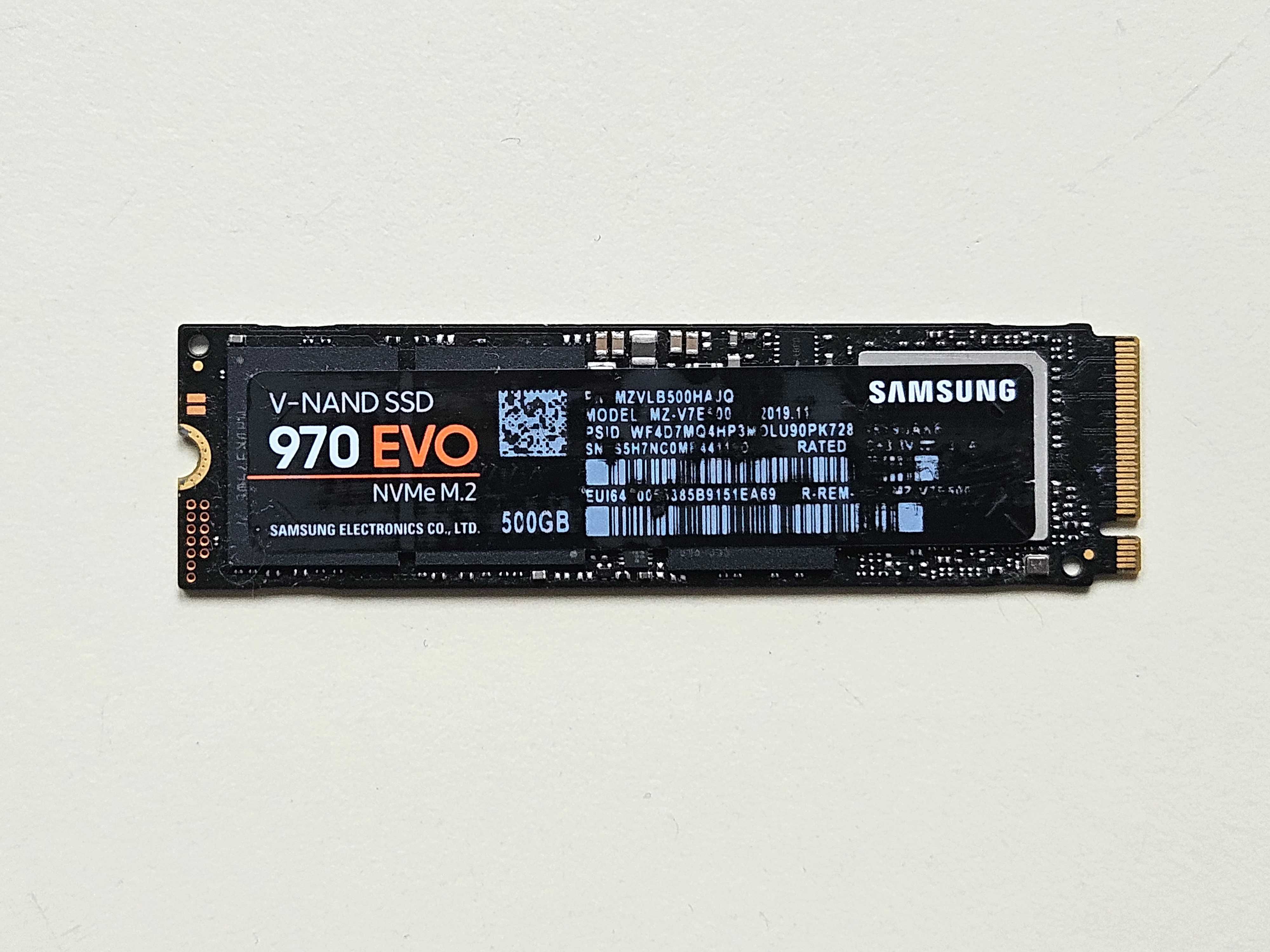 SSD 500Gb M.2 2280 MLC NVMe PCIe 3.0 x4 Samsung 970 EVO MZ-V7E500