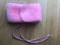 Bolsa PSP rosa com cordão